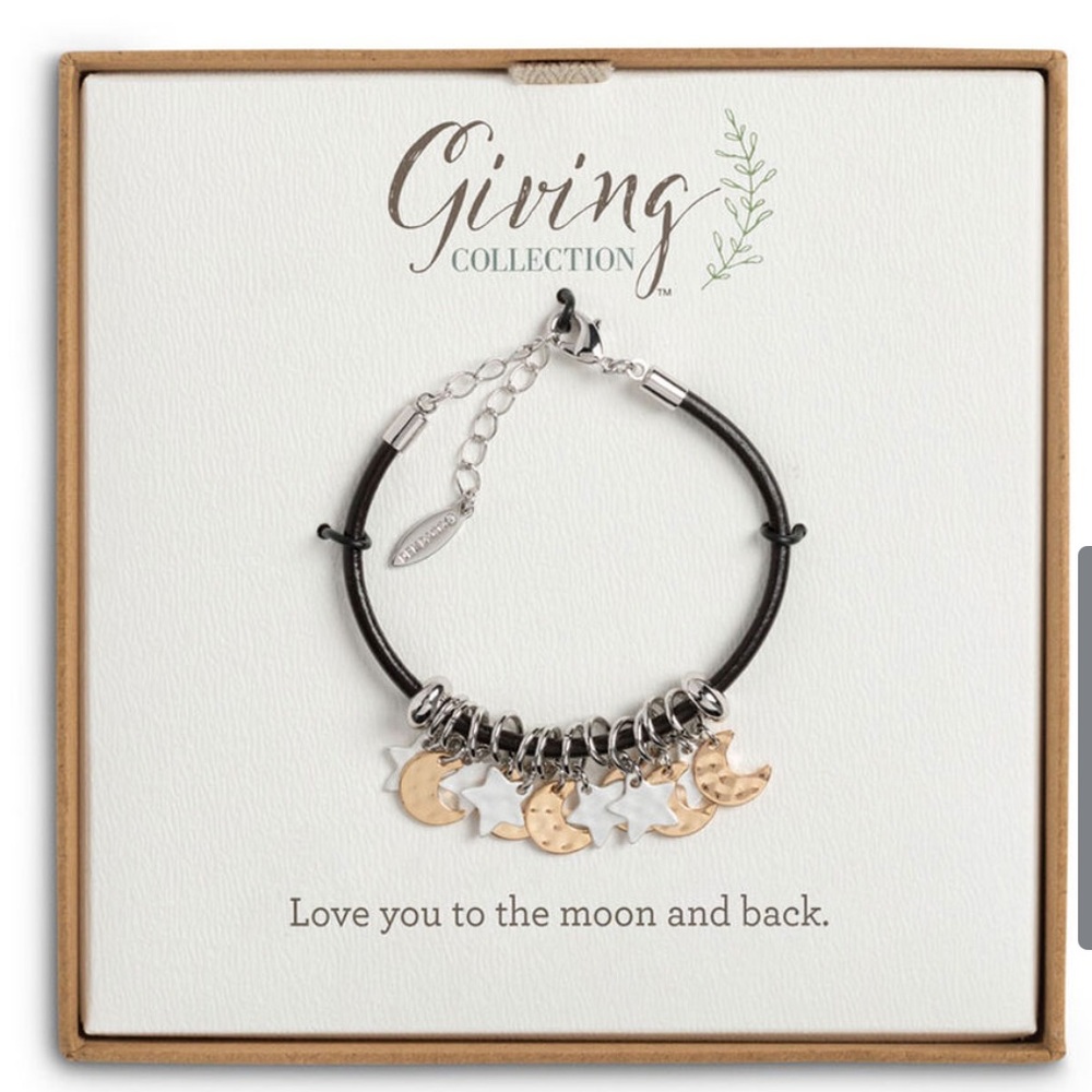 Moon and Star Giving Bracelet Love You to the Moon and Back